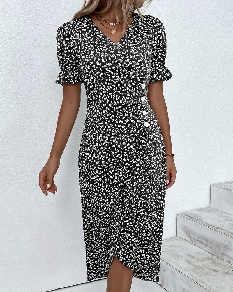 Sophie – Rochie de Damă Elegantă cu Mâneci Scurte