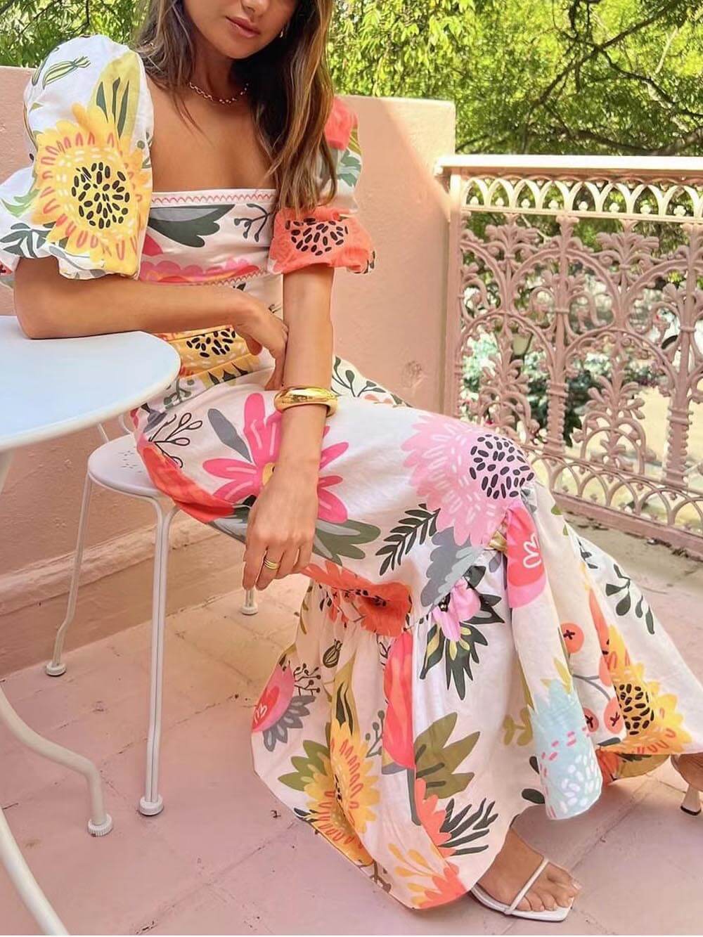 Nordlys™ | Rochie Maxi cu Print