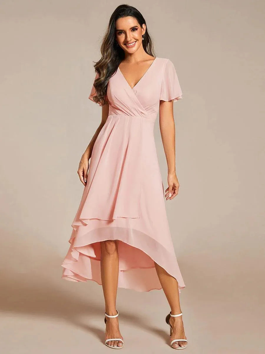 Jules – Rochie de Damă Elegantă Midi în Linia A cu Mâneci Fluide