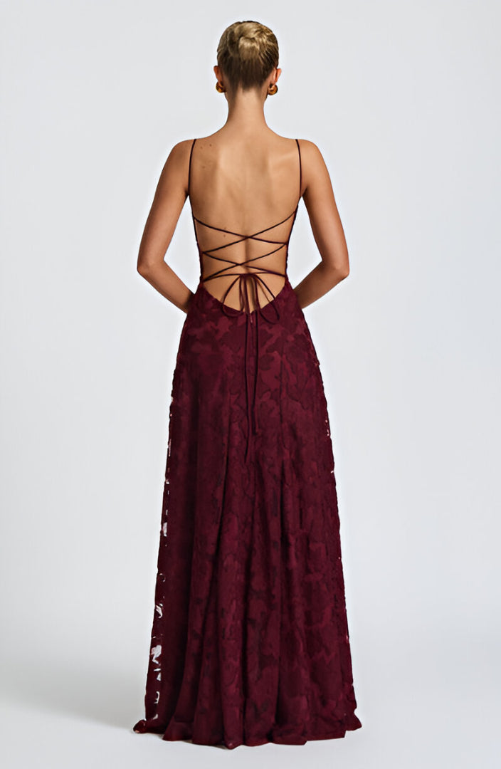 Franciszka | Rochie maxi din dantelă