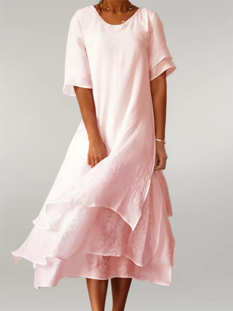 Isilde – Rochie de Damă Lungă Elegantă din Bumbac