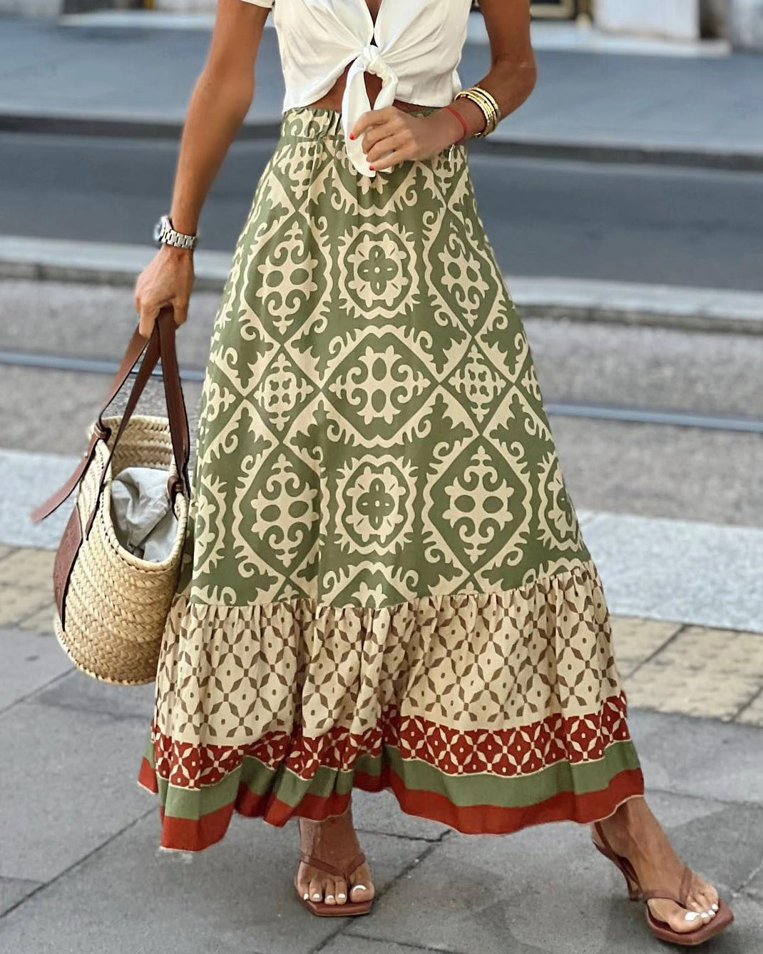 Aura – Fustă Lungă Boho Elegantă Hily
