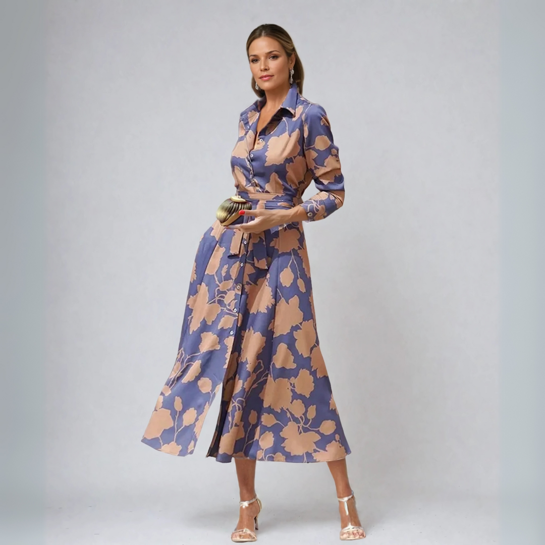 Floriza - Rochie Clasică în Stil Camasa