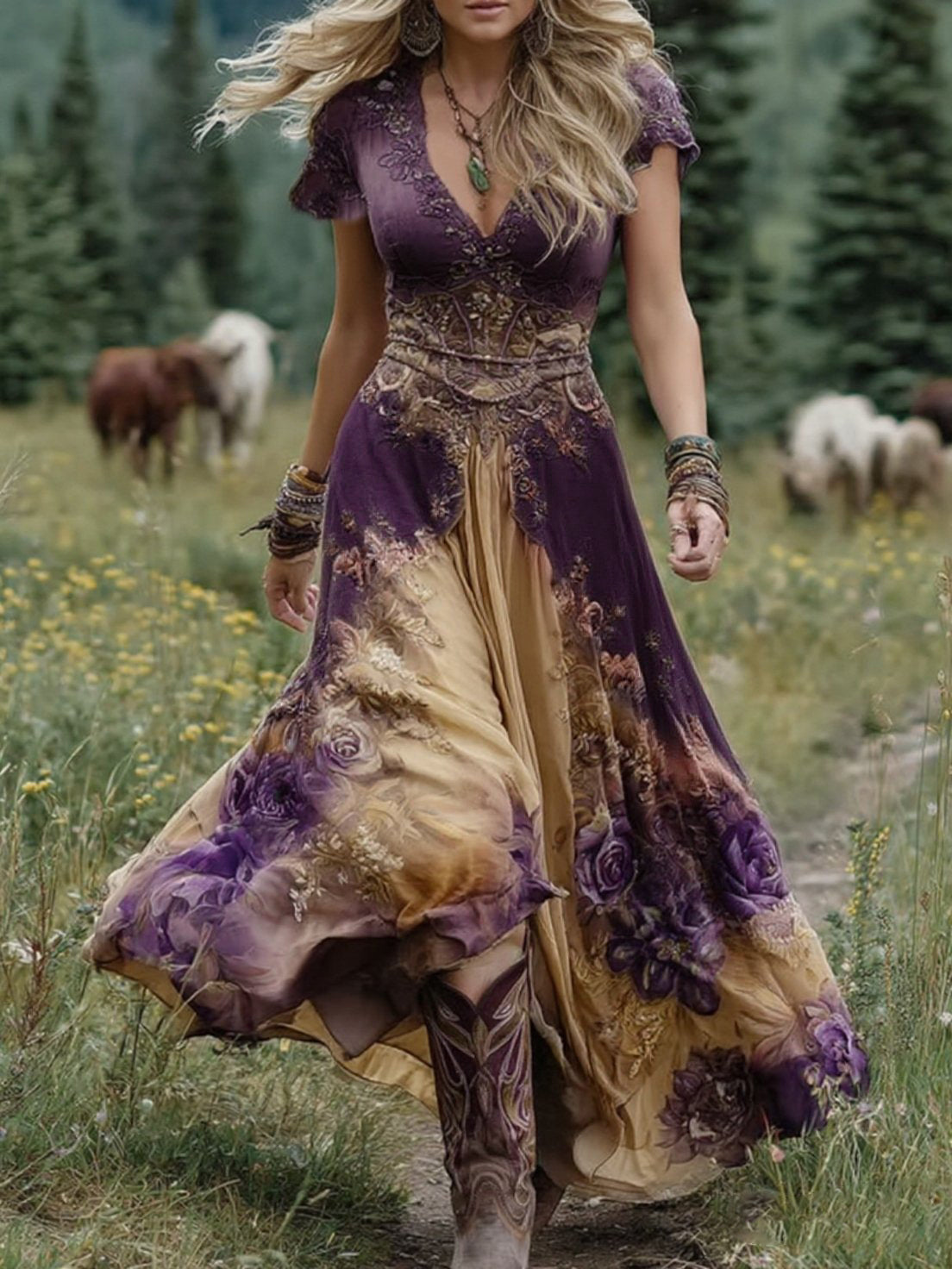 Isla Grace | Rochie Maxi Brodată