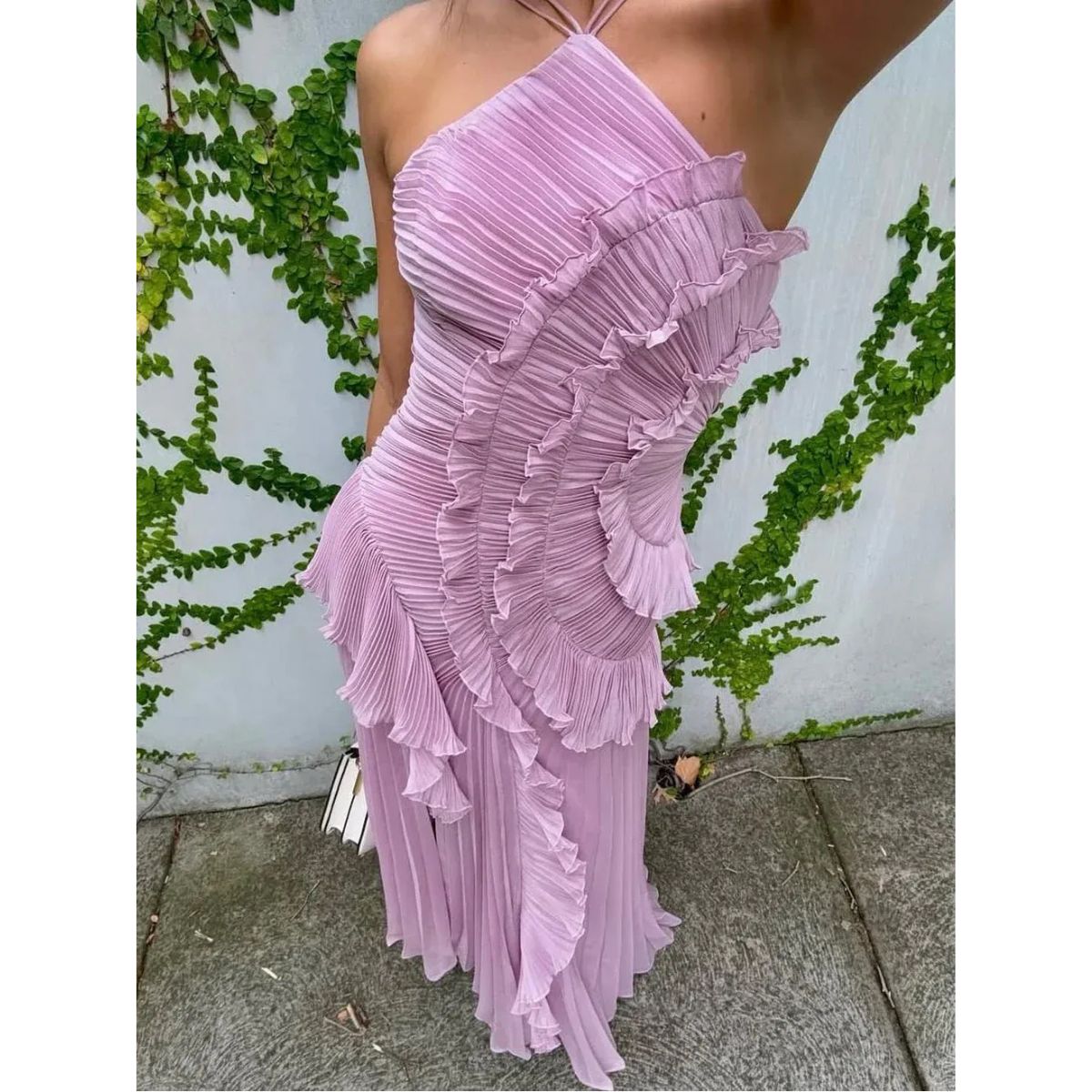 Olaya - Rochie lungă cu volane