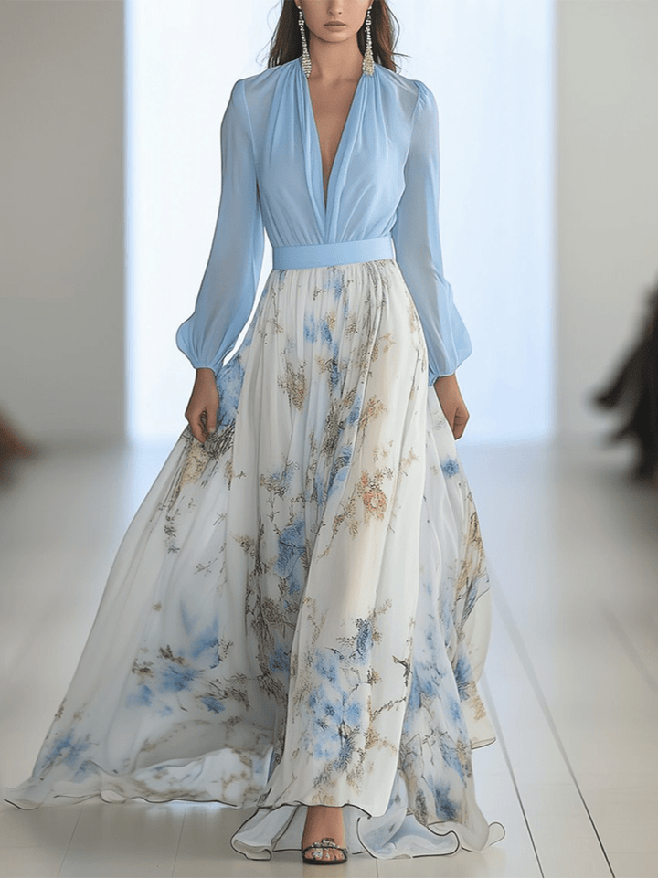 Rochie Lungă Tessa™ cu Imprimeu Floral