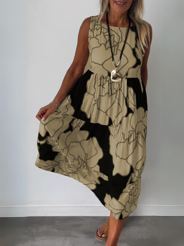 "Gwendolyn | Rochie maxi elegantă fără mâneci" can be rewritten as "Gwendolyn | Rochie elegantă maxi fără mâneci".