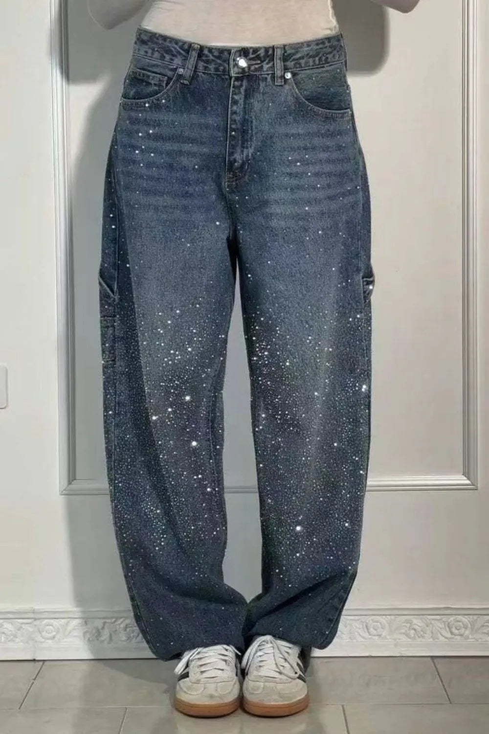 Luminile Nordului | Pantaloni Denim Carpenter Balloon