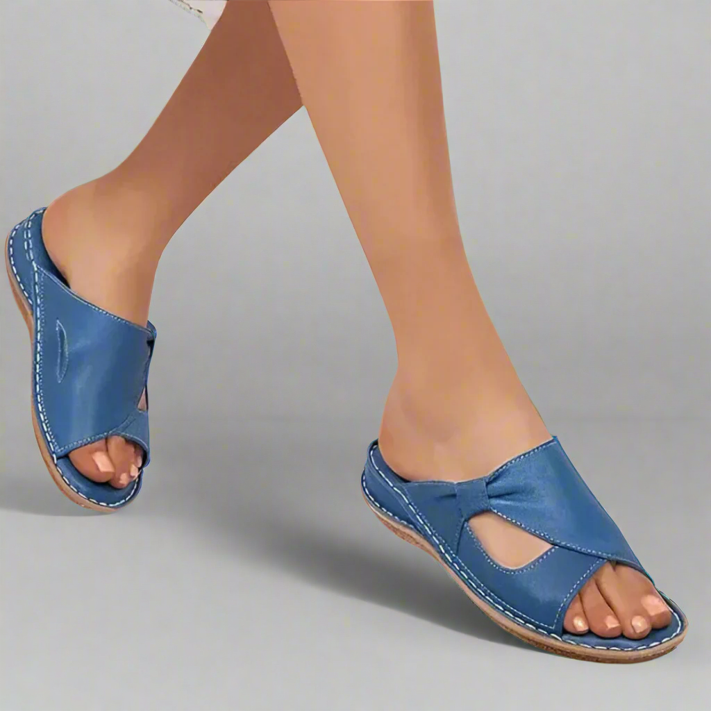 Yvonne | Sandale ortopedice din piele premium