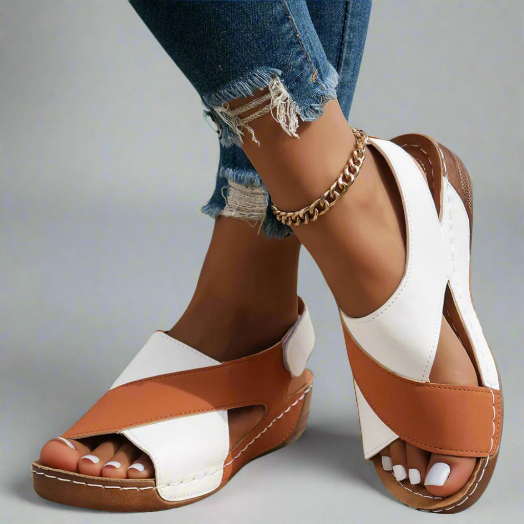 Gabriele | Sandale handmade cu toc din materiale premium
