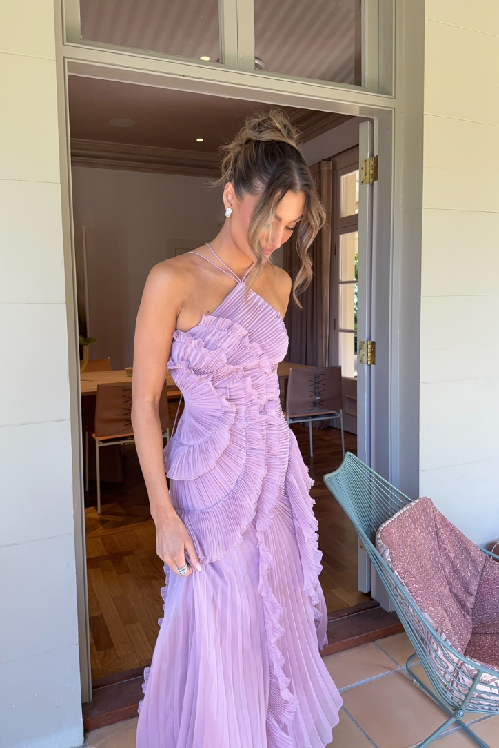 Elowen – Rochie Maxi de Damă Elegantă cu Volane
