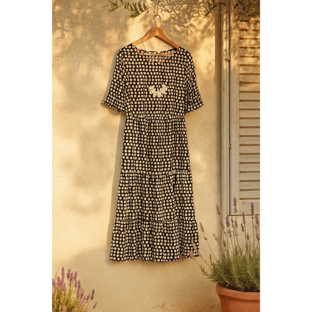 Maria™ - Rochie Midi cu Mâneci Volan