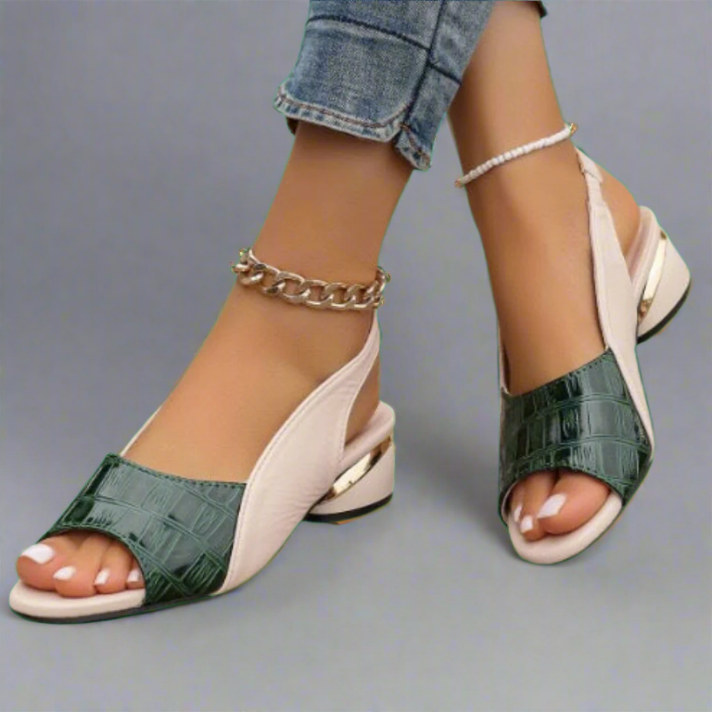 Verena | Sandale colorate lucrate manual din materiale premium