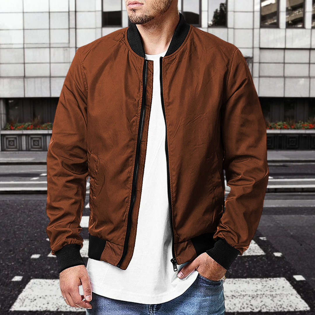 "Kurt | Jachetă bomber casual pentru bărbați" can be rewritten as "Kurt | Jachetă bomber bărbați - Stil casual".