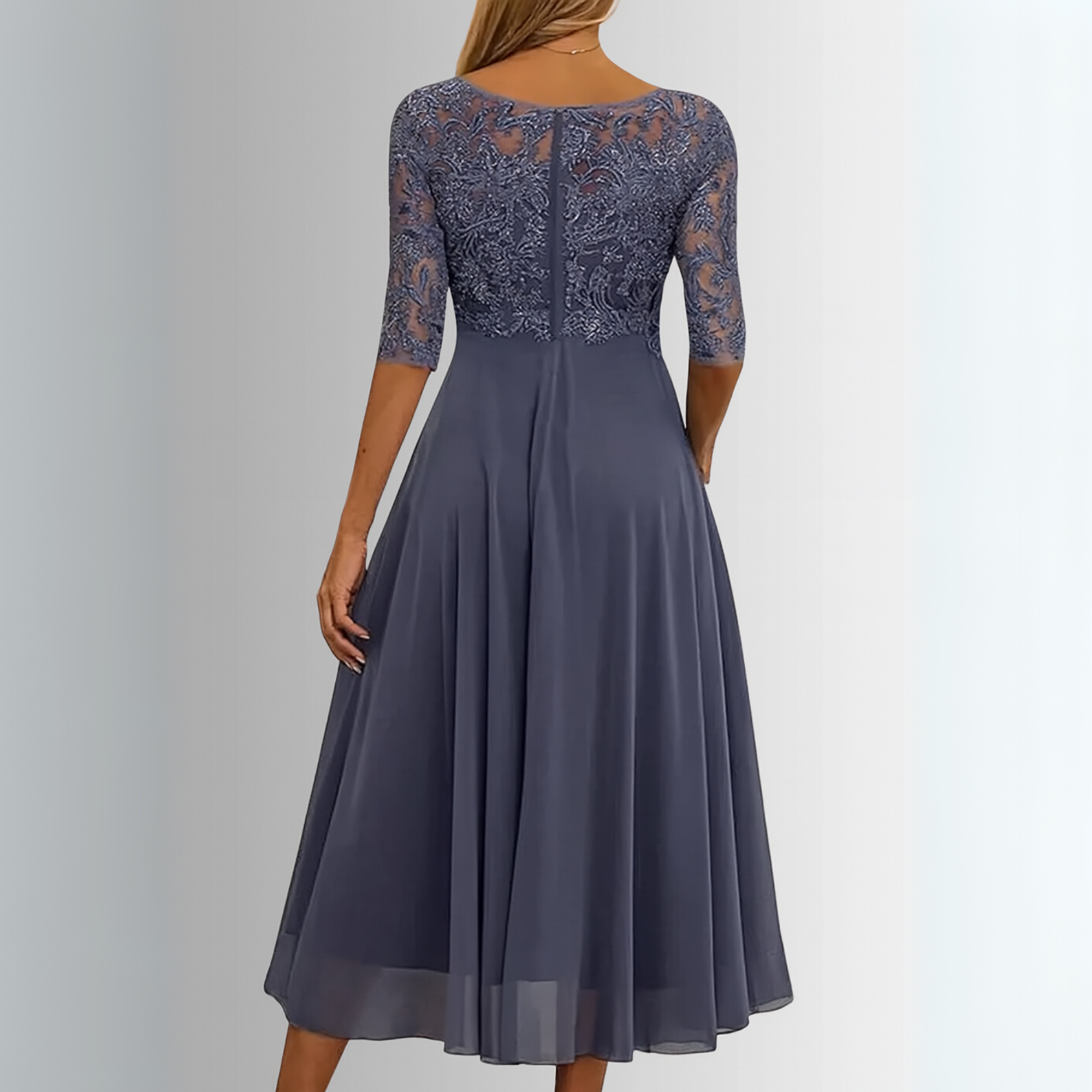 Rhiana – Rochie Midi Elegantă de Damă din Dantelă