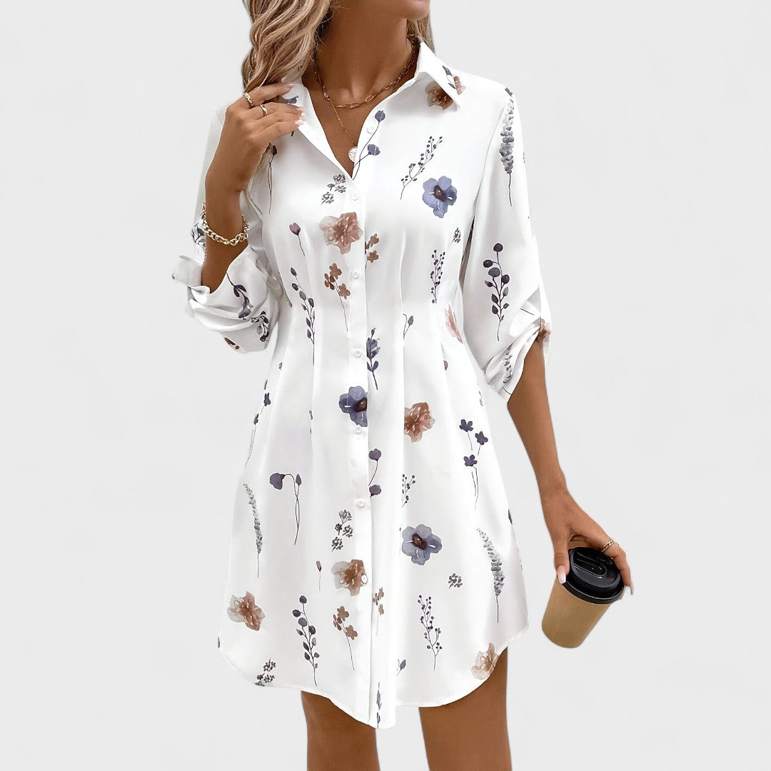 Noémia | Rochie Camasa Florală Elegantă