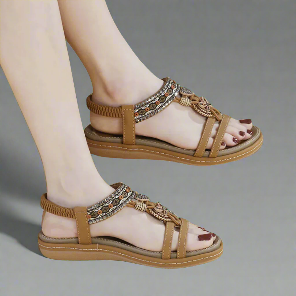 Felicitas | Sandale boho făcute manual din materiale premium
