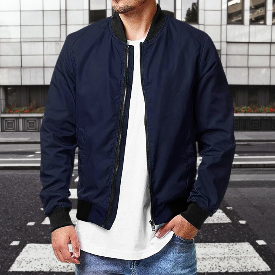 "Kurt | Jachetă bomber casual pentru bărbați" can be rewritten as "Kurt | Jachetă bomber bărbați - Stil casual".