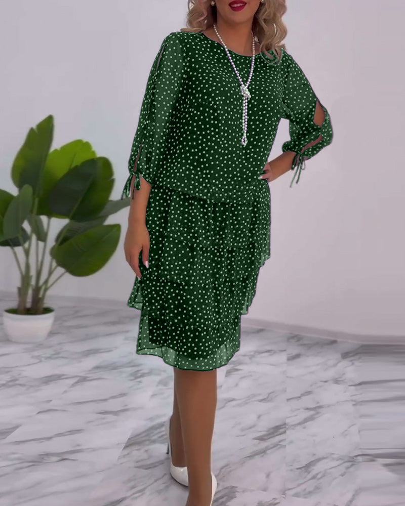 Julie | Rochie Elegantă cu Puncte