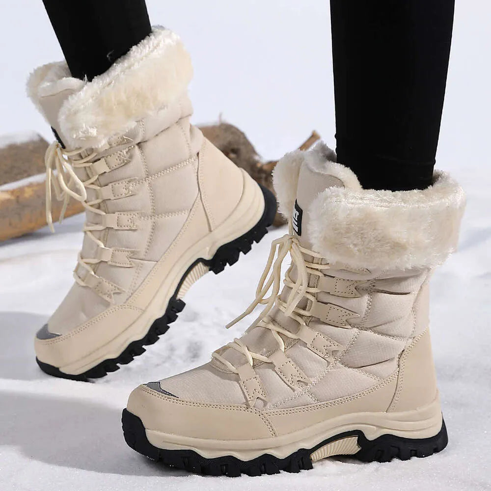 Riley – Botine de Damă de Iarnă cu Blană Călduroasă