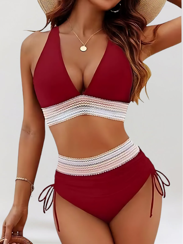 Lidia – Set de Bikini cu Control al Abdomenului și Talie Înaltă
