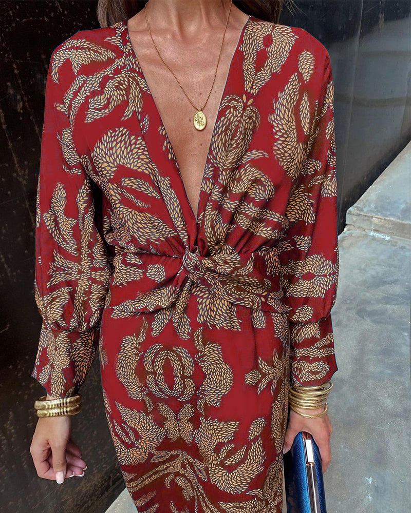 Celina – Rochie Vintage de Damă Elegantă cu Nod și Croială Ajustată
