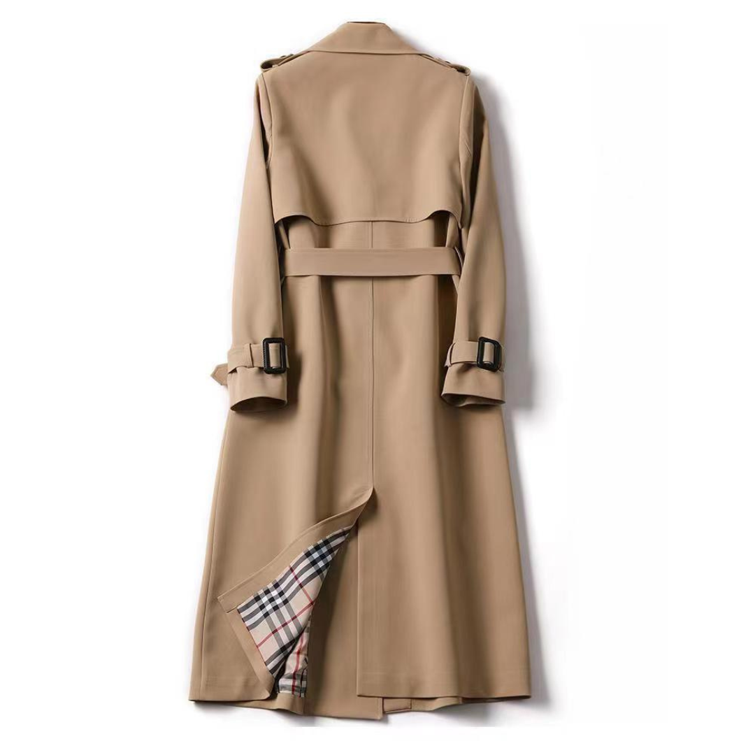 Jualita – Trench de Damă Clasic Elegant cu Curea în Talie