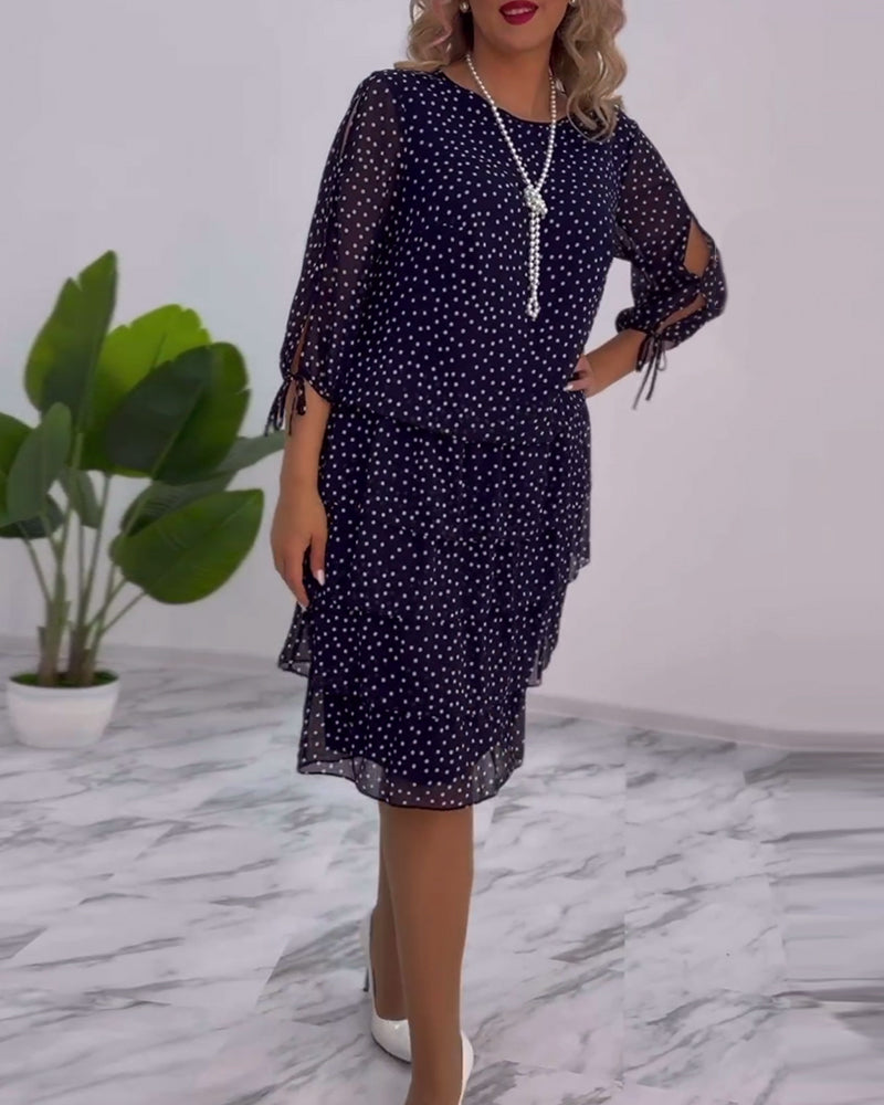 Julie | Rochie Elegantă cu Puncte