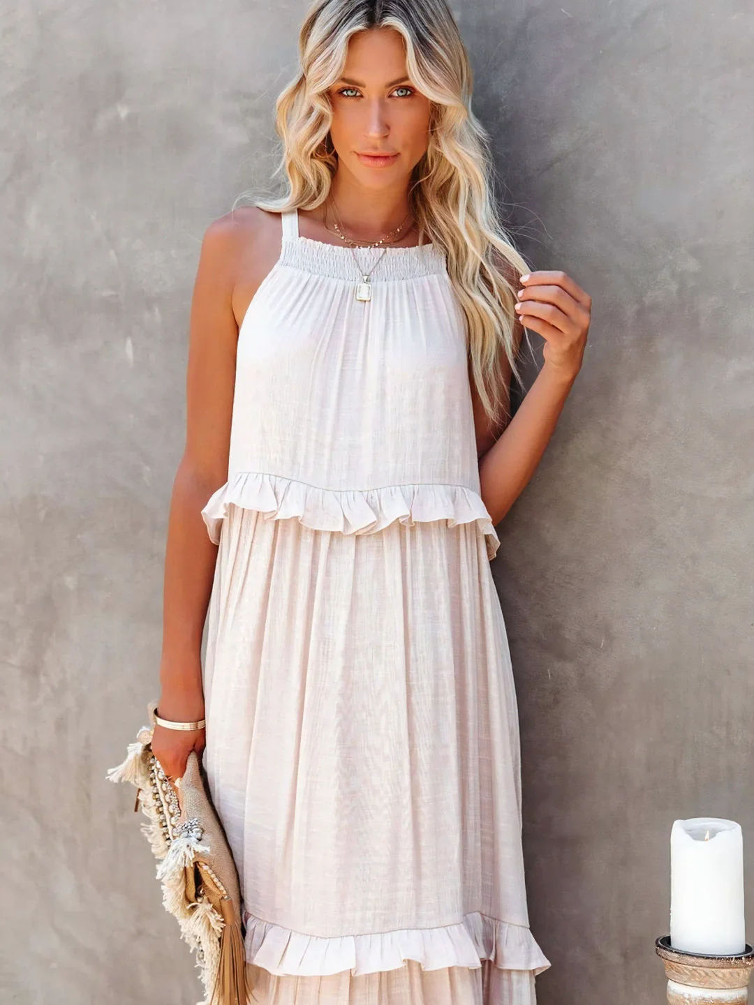 Rochie Maxi Darcey™ cu Volane