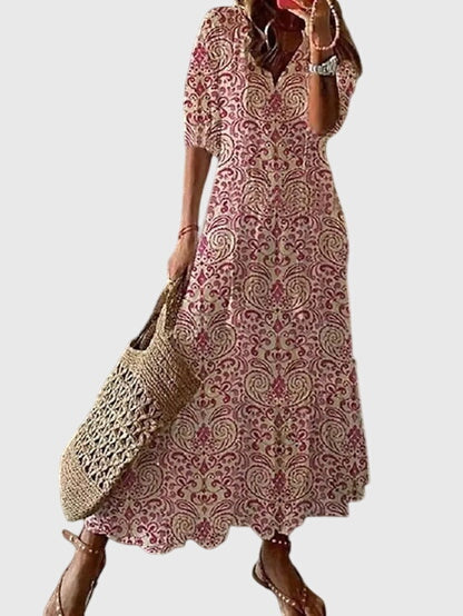 Carrie – Rochie de Damă Maxi Elegantă cu Croială Fluidă
