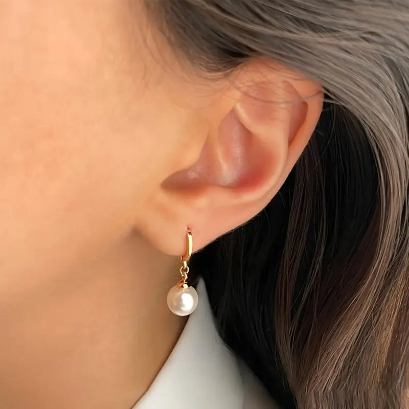 Set de bijuterii cu perle Golden Grace