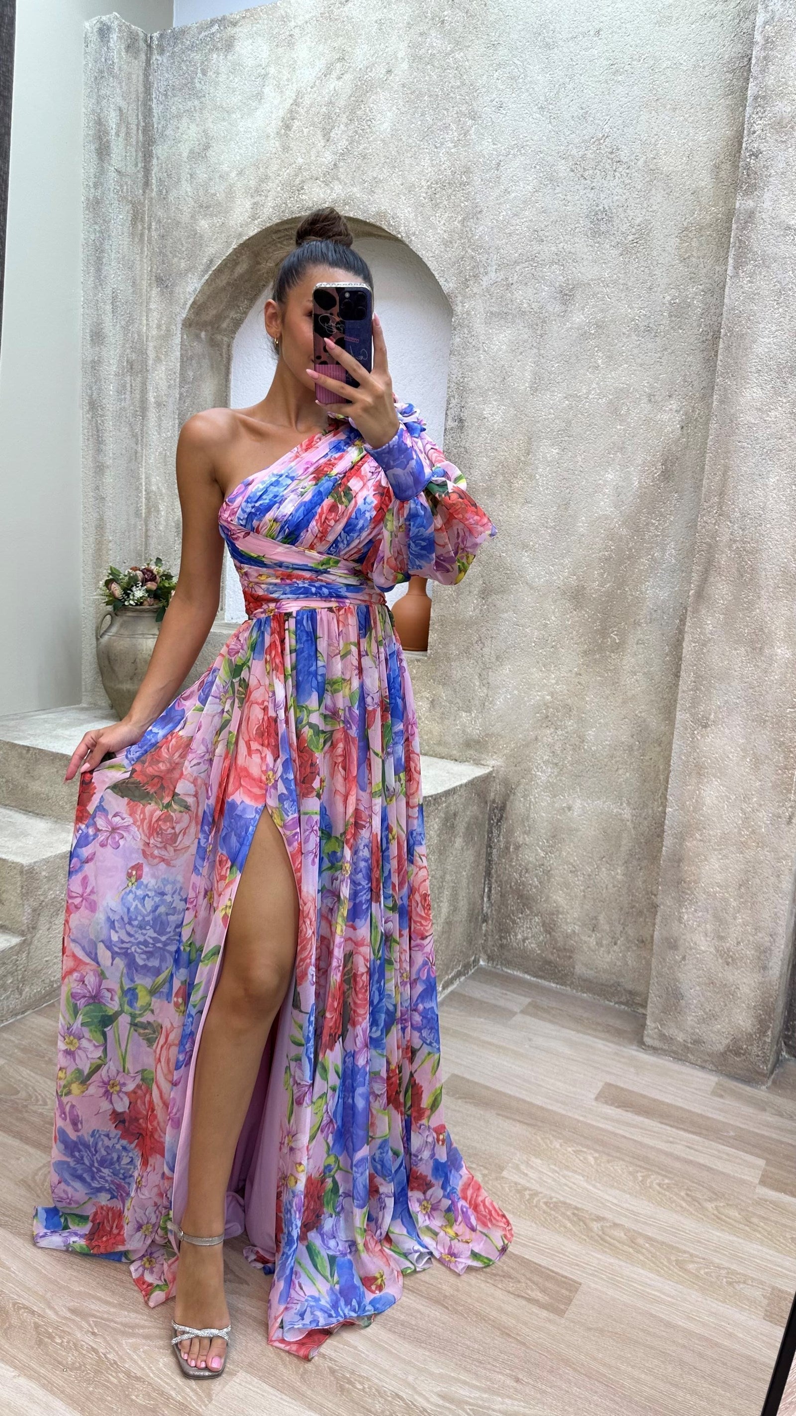 Mckenzie – Rochie de Damă Fluxoasă Elegantă cu Mâneci Lungi