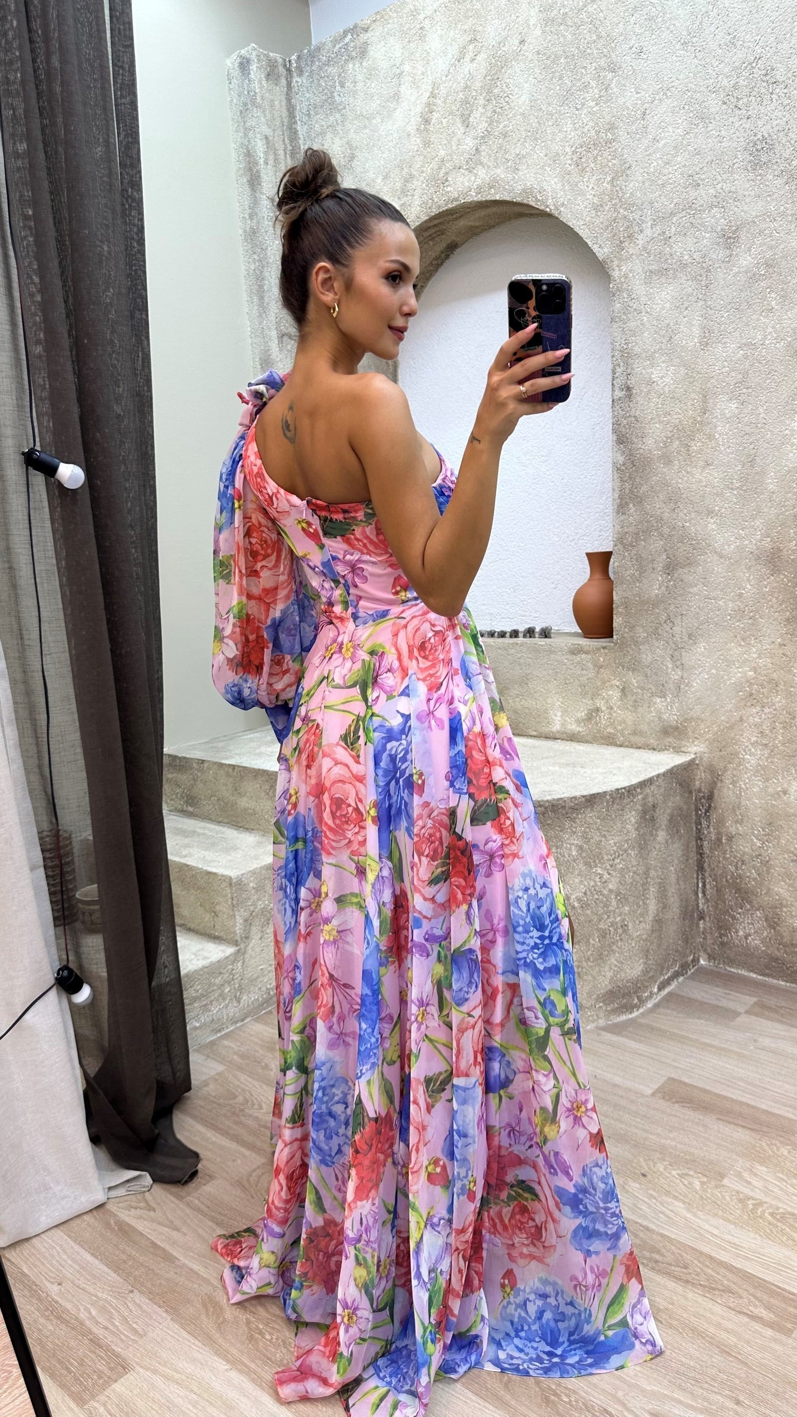 Mckenzie – Rochie de Damă Fluxoasă Elegantă cu Mâneci Lungi