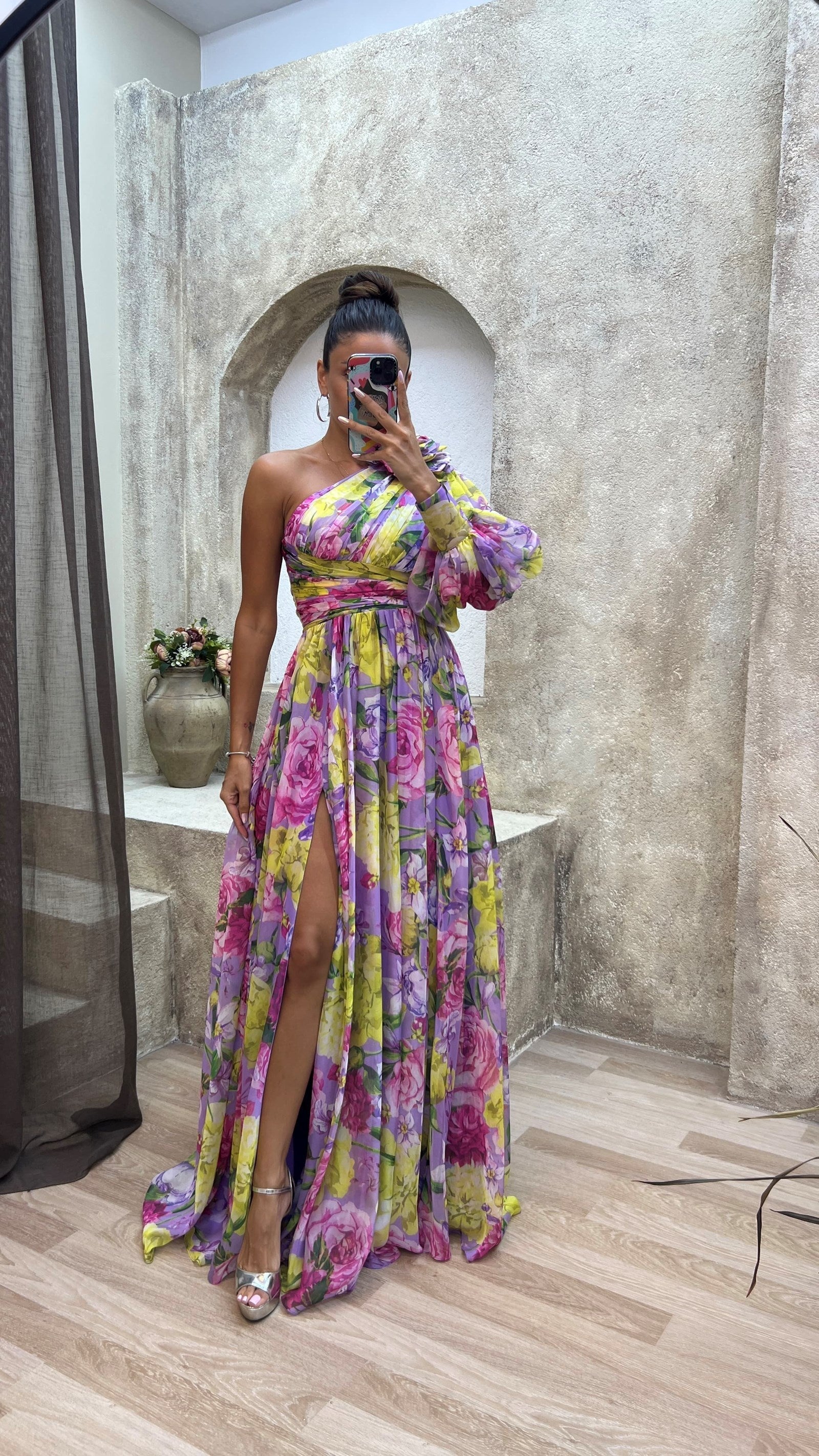 Mckenzie – Rochie de Damă Fluxoasă Elegantă cu Mâneci Lungi