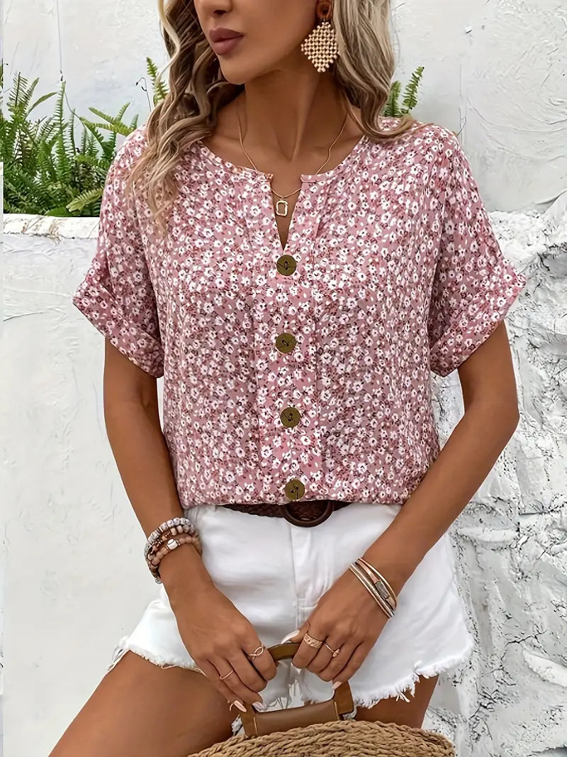 Verna | Bluză elegantă cu imprimeu floral