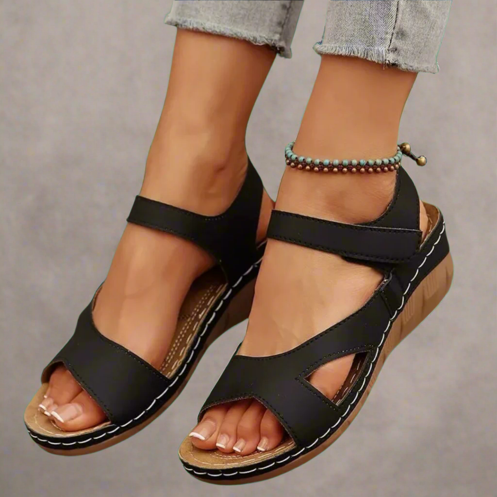 Ilona | Sandale din materiale premium, lucrate manual, cu toc