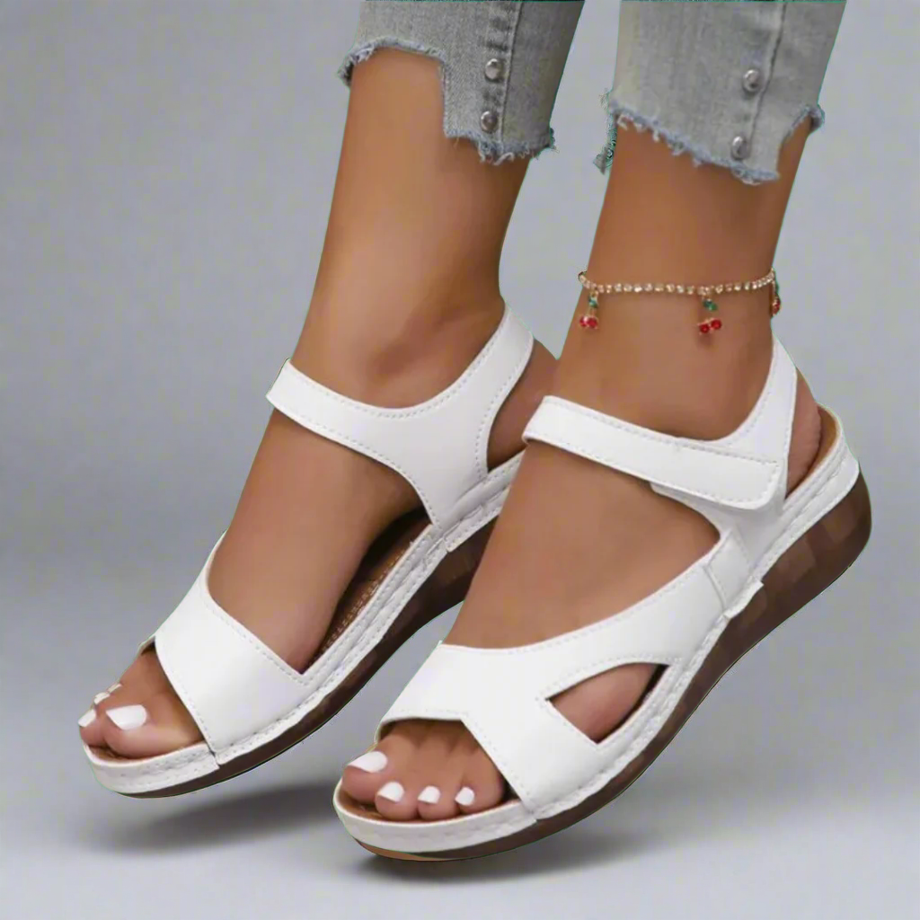 Ilona | Sandale din materiale premium, lucrate manual, cu toc