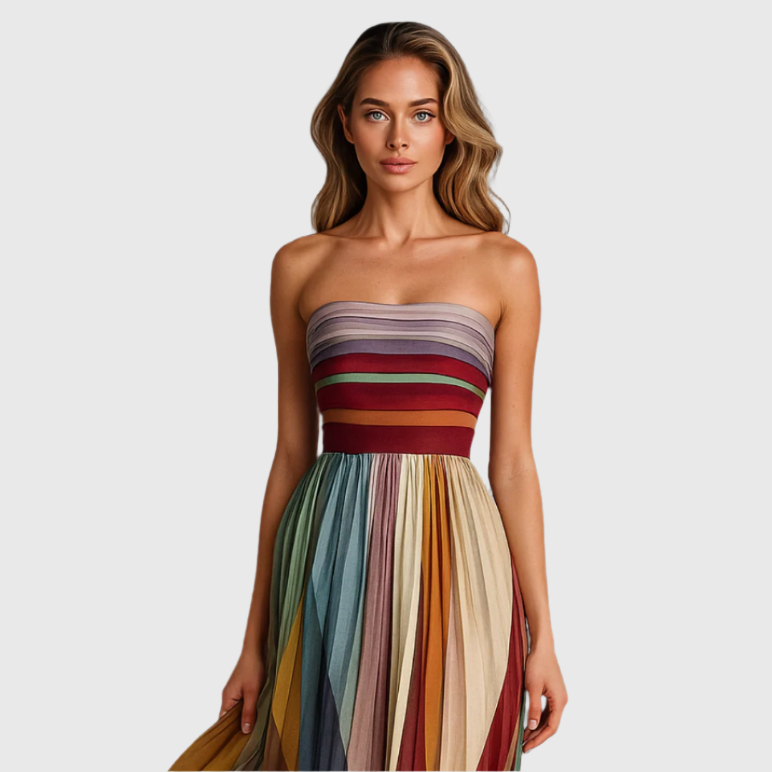 Nicholls – Rochie de Damă Colorată Fără Mâneci