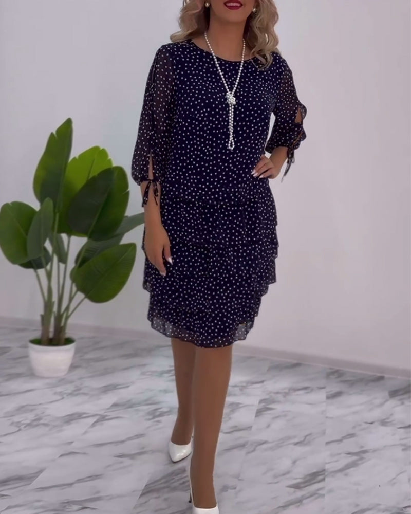 Julie | Rochie Elegantă cu Puncte
