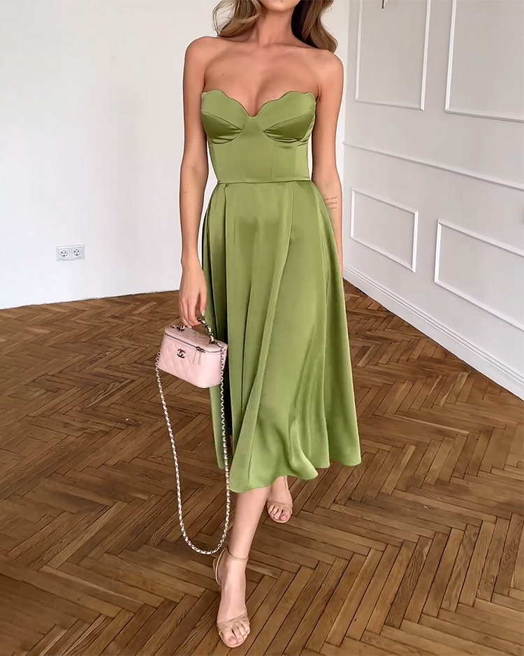 Sabrina | Rochie Elegantă Fără Bretele