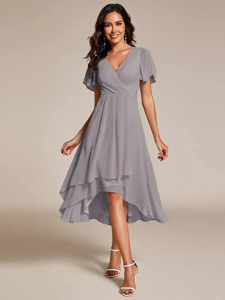 Jules – Rochie de Damă Elegantă Midi în Linia A cu Mâneci Fluide