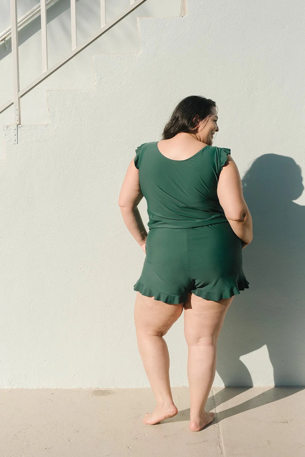 Agnieszka – Costum de baie cu volane și suport pentru bust