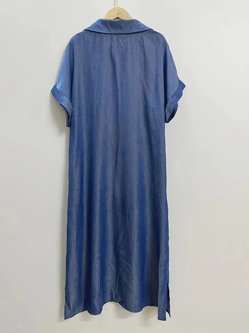Béatrice - Rochie Camasa cu Buzunare