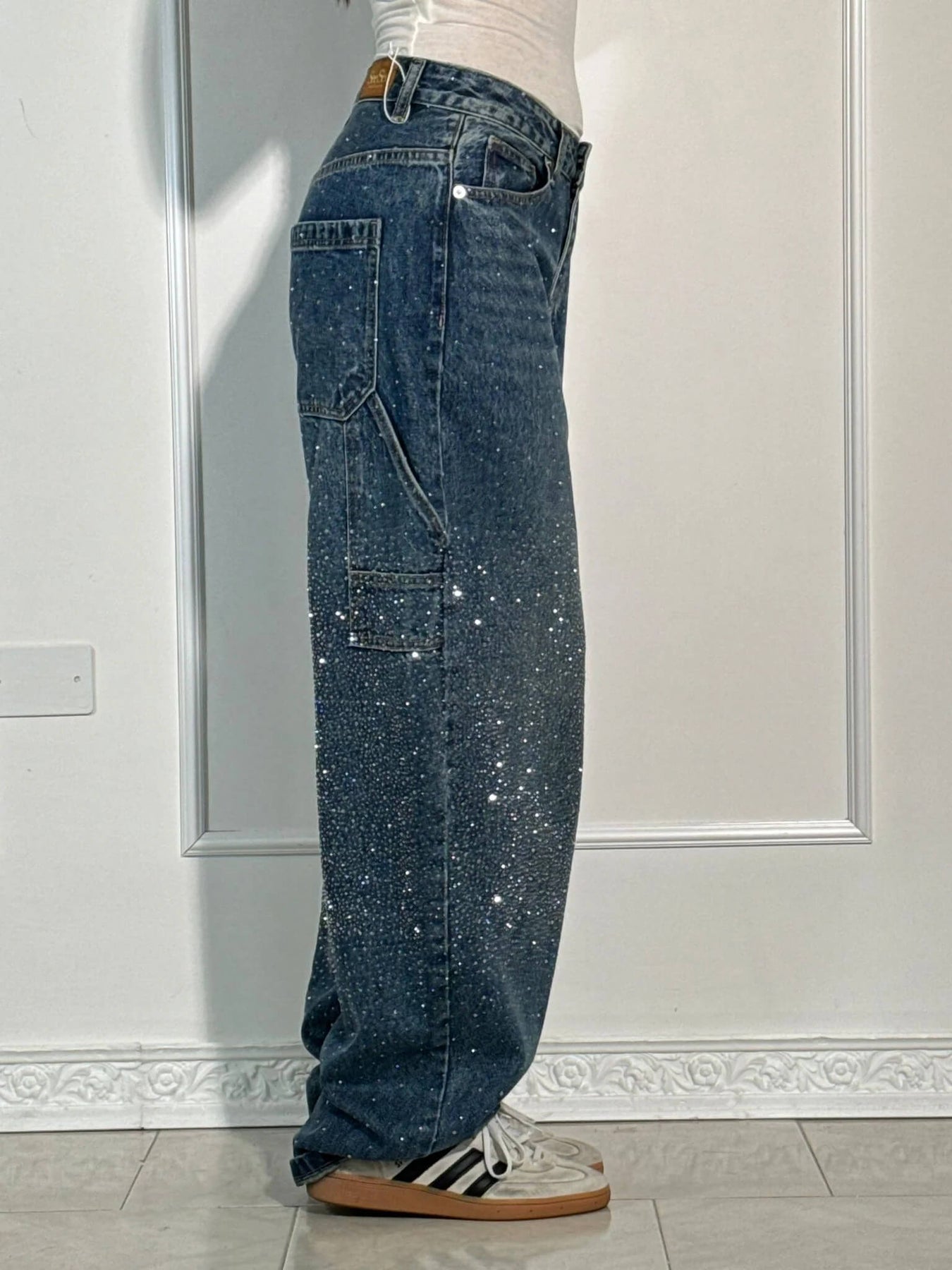 Luminile Nordului | Pantaloni Denim Carpenter Balloon