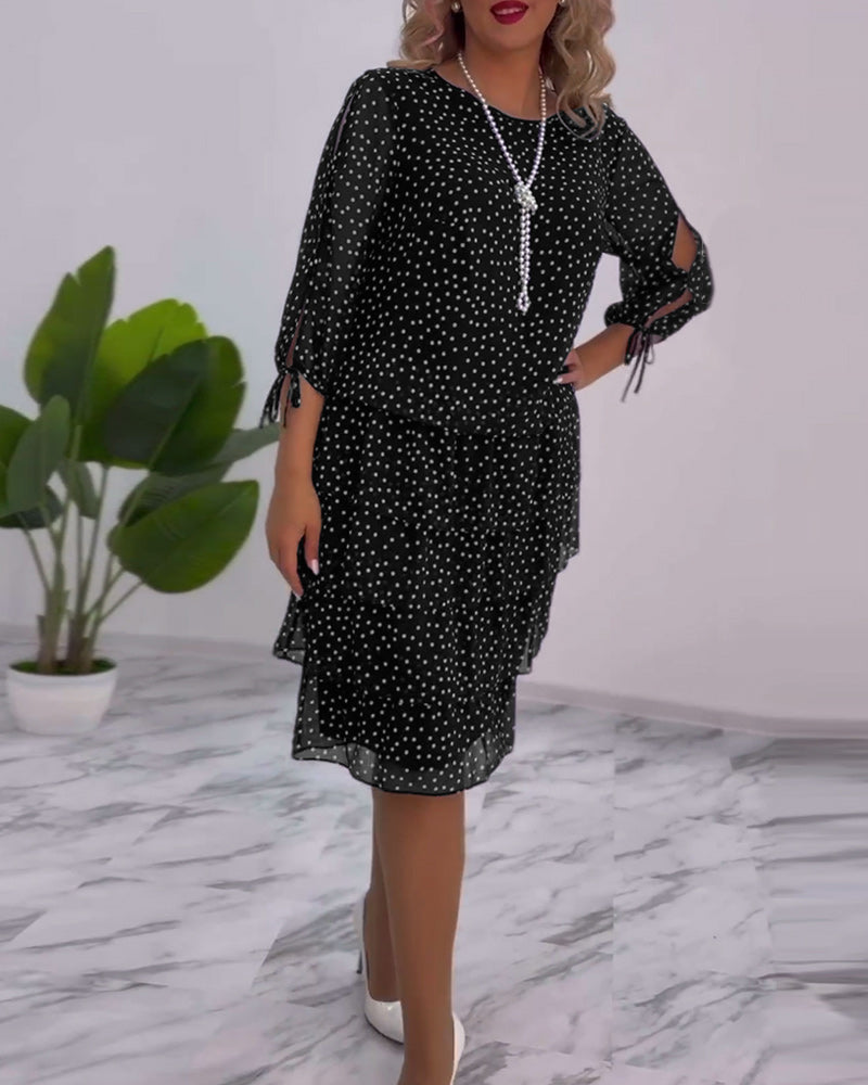 Julie | Rochie Elegantă cu Puncte