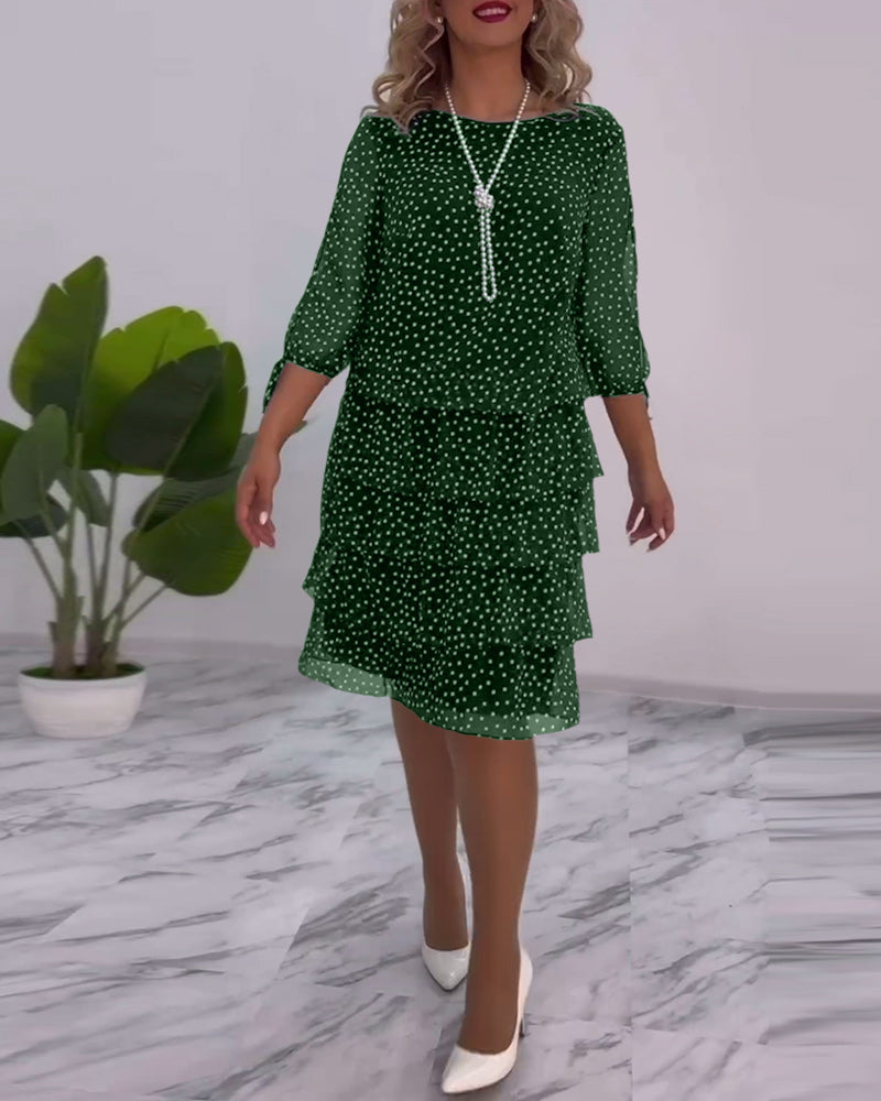 Julie | Rochie Elegantă cu Puncte