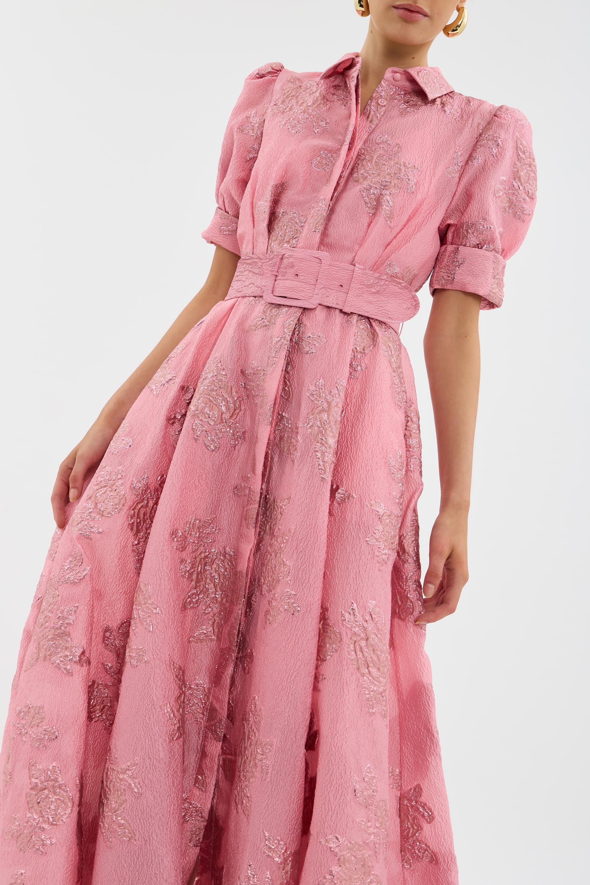 Rebecca - Rochie cu Mâneci Scurte Puff