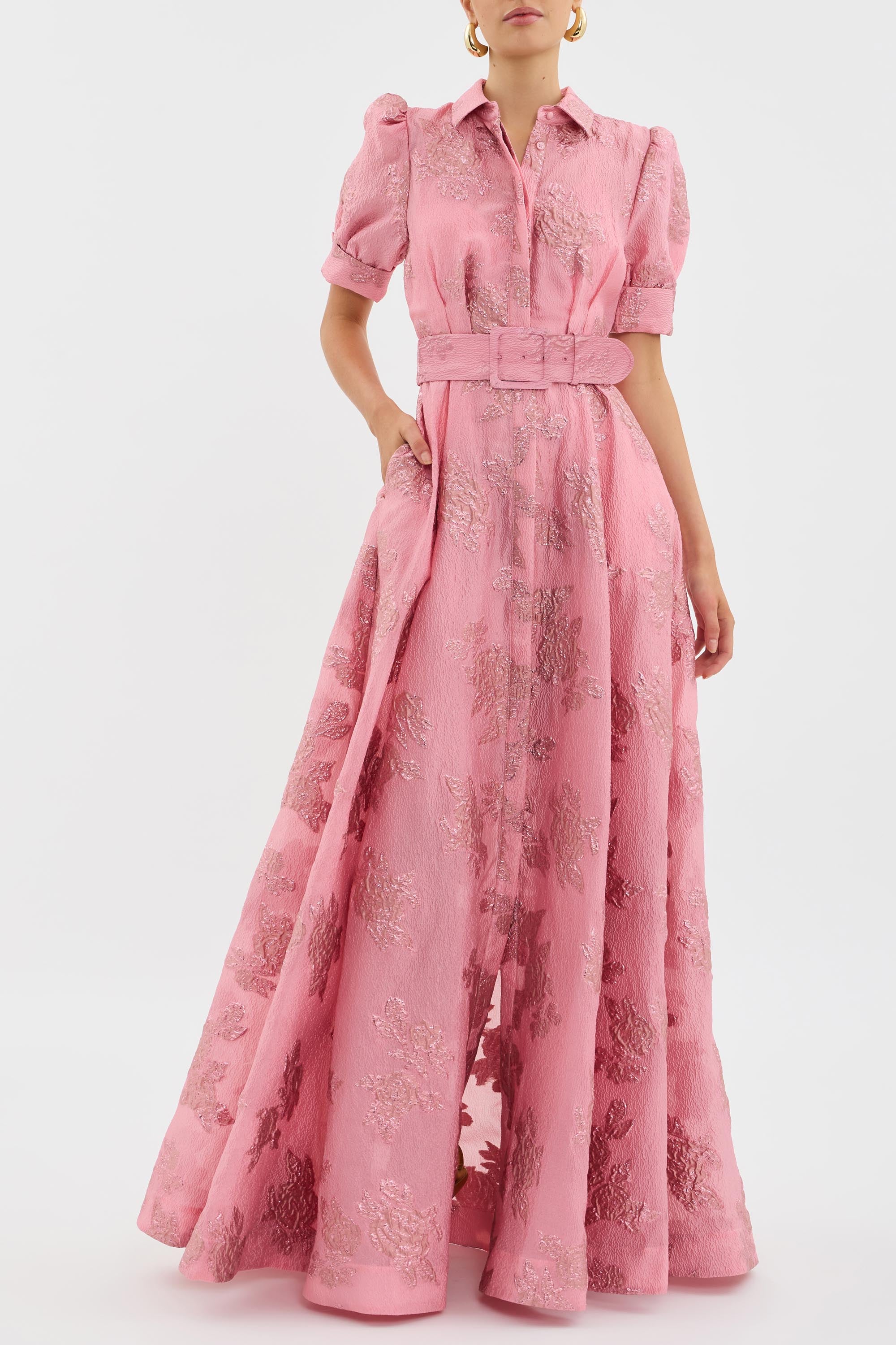 Rebecca - Rochie cu Mâneci Scurte Puff