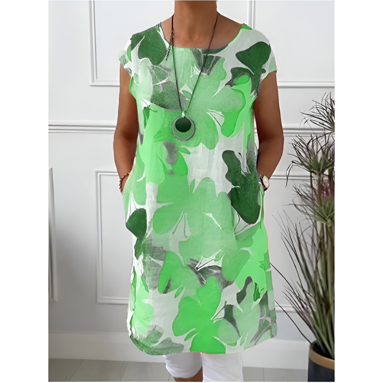 Mailin – Tunică-Rochie de Damă Lejeră cu Imprimeu Floral