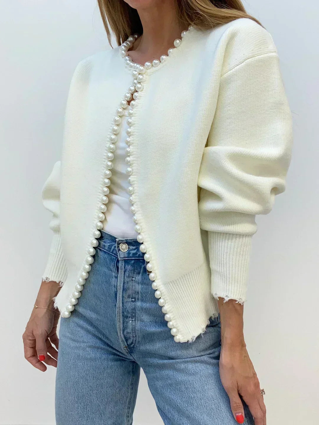 Kalina | Cardigan Chic cu Perle
